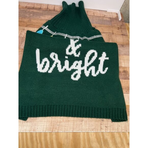 Dog  Knitted Sweater Winter Holiday Christmas Green XL - Picture 4 of 5